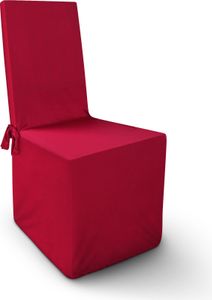 Bestlivings poťah na stoličky ( červený ) - štvorcové operadlá stoličiek - elastický poťah ( 45 cm x 96 cm ) elastický poťah na banketové stoličky univerzálny poťah - poťah na sedadlo Elastan
