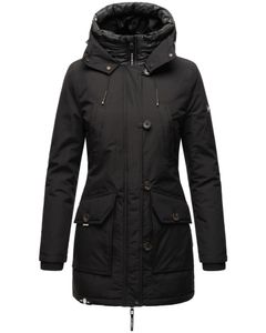 Navahoo Damen Jacke Regen Mantel Wasserdicht Freezestoorm Schwarz 34 - XS