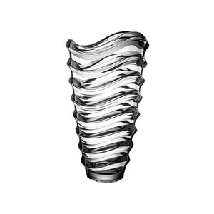Kristall Vase Everyday Wave hell 33cm · modernes Design · unvergleichlicher Glanz
