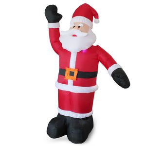 Riesiger Weihnachtsmann 240cm LED Beleuchtet Weihnachten Nikolaus Lebensgroß