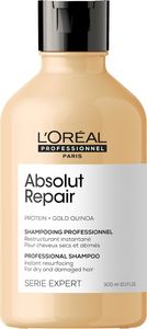 L´Oréal Professionnel Série Expert Absolut Repair Gold Quinoa + Protein Shampoo Pflegeshampoo für stark geschädigtes Haar 300 ml