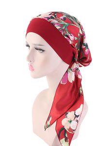 Damen Kopftücher Headcovers Chemo Turban für Krebs Kopfbedeckung Turban Patienten Hut Rot,Farbe Einheitsgröße
