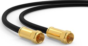 Sat Kabel Digital TV Koax 135dB F-Stecker Antennenkabel Satellitenkabel UHD Koaxialkabel Internet Router Anschlusskabel Schwarz 10m Sat Kabel Digital TV Koax 135dB F-Stecker Antennenkabel Satellitenkabel UHD Koaxialkabel Internet Router Anschlusskabel Schwarz 10m