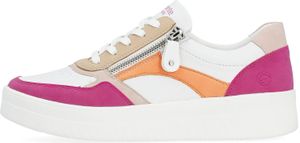 Remonte Damen Low Sneaker Weiß Bunt Leder Synthetik Größe: 39 Remonte Damen Low Sneaker Weiß Bunt Leder Synthetik Größe: 39