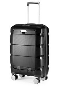 HAUPTSTADTKOFFER - Britz - Příruční zavazadlo s přihrádkou na notebook Kufr na kolečkách Kufr na kolečkách Cestovní kufr, TSA, 4 kolečka, 55 cm, 34 litrů,,Black