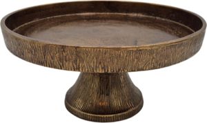 Deco4yourhome Cake Plateau Pops - Antike Gold - 27x27x14cm