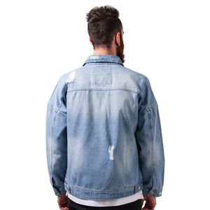 Urban Classics - Ripped Denim Jacket TB1438 Bleached Jeans Jacke Vintage