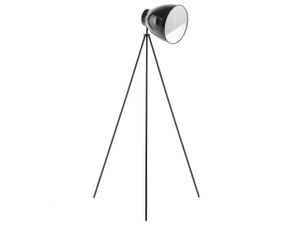 BELIANI Stojacia lampa čierna kovová 128 cm na trojnožke s nastaviteľným tienidlom