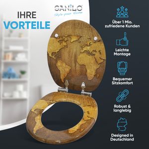 SANILO® WC sedátko s mechanismem soft-close Mapa světa, WC sedátko, WC sedátko, WC sedátko, WC sedátko, WC sedátko přímo od výrobce SANILO® WC sedátko s mechanismem soft-close Mapa světa, WC sedátko, WC sedátko, WC sedátko, WC sedátko, WC sedátko přímo od výrobce