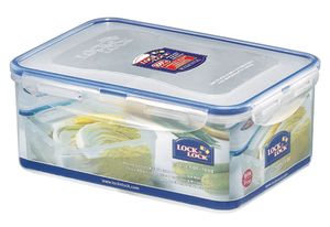 Vorratsdose Lock&Lock 2,3L, Gefrierdosen mit Silikondichtung, stapelbare Brotzeitdosen, Snackbox 23x16,5x9,5cm