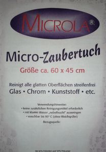 Micro Zaubertuch Microla Tuch, 3 Tücher im Set, ca 60x45 cm