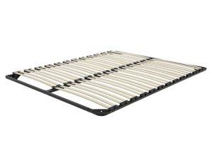 BELIANI Lattenrahmen für Betten 160 x 200 cm Schwarz 48 Leisten aus Stahl/ Pappelholz/ Kunststoff Geeignet für alle Matratzenarten Modern