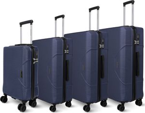 deluxe4home® 4 tlg. Hartschalenkofferset Reisekoffer Koffer & Trolley Dunkelblau I Kofferset ABS-Hartschale mit 4 Rollen I Reisetaschen Gepäck deluxe4home® 4 tlg. Hartschalenkofferset Reisekoffer Koffer & Trolley Dunkelblau I Kofferset ABS-Hartschale mit 4 Rollen I Reisetaschen Gepäck