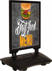 DIN A1 Werbeaufsteller WindPro® Black Edition DIN A1 Werbeaufsteller WindPro® Black Edition