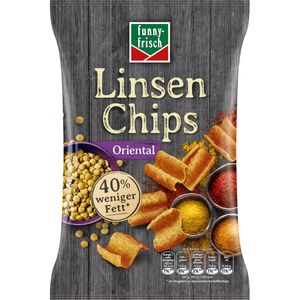 funny frisch Linsen Chips Oriental knusprig würzig vegetarisch 90g