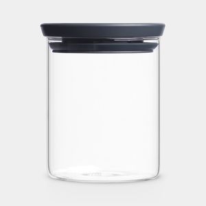 Brabantia | Glasbehälter stapelbar, 0,6l, Dark Grey