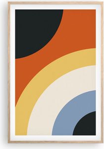 Gerahmtes Poster - Rahmen in heller Eiche - Abstraktion die Farben Radius - 61x91,5 cm - Wand Bild - Wanddeko - Wandbilder - Wandposter - Bilderrahmen - Bilder - Kunstdruck - Wandbild P2NPA61x91-4267