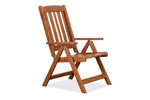 Konsimo Zahradní židleVyrobeno v Evropě  Ruční výroba "ALCES", hnědý, masivní borovicové dřevo, 63x106x73cm