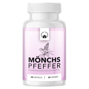 Saint Nutrition® Mönchspfeffer Kapseln – bei PMS, Wechseljahre – Zyklus stabilisieren – Vitex Agnus Castus – hormonelle Gleichgewicht – für Frauen