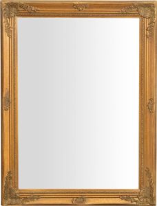 Wandspiegel 62x4x82cm vertikal/horizontal - Spiegel antikiertem goldenem Finish - Ganzkörperspiegel Gold - Badspiegel barock