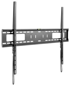 Goobay TV-Wandhalterung Pro Fixed (XL), 43" bis 100" (109-254 cm), 75 Kg, einfache & sichere Befestigung, Vesa Standard, QLED/LED, Schwarz