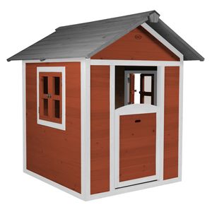 AXI Spielhaus Beach Lodge in Rot | Kleines Spielhaus aus  Holz für Kinder | 135 x 111 x 133 cm