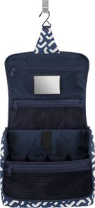 reisenthel toiletbag XL, Kulturtasche, Kulturbeutel, Kosmetiktasche, Waschtasche, Zum Aufhängen, Polyestergewebe, Siganture Navy, 4 L, WO4073