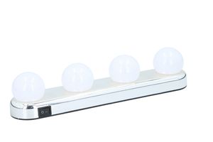 Grundig Mirror Light - LED svetlo na líčenie - osvetlenie zrkadla - 4x LED Bright White - napájanie 4x AA (bez)