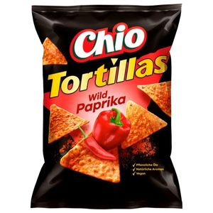 Chio Tortillas Wild Paprika vegetarisch vegan Chipstüte 110g