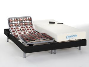 Relaxbett elektrisch - Matratzen mit Memory Schaum - HESIODE III von DREAMEA - mit OKIN-Motor - Schwarz - 2 x 80 x 190 cm
