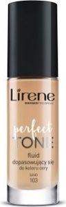 Lirene Perfect Tone 103 Sand (chłodny) fluid dopasowuje się do koloru cery 30 ml