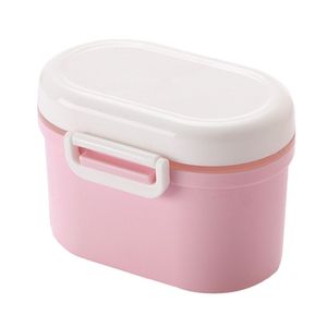 Milchpulver Aufbewahrung Milchpulver Spender Portable Baby Milchpulver Dose Container Box BPA-frei Lebensmittel Snacks Obst Lagerung, für Infant Kleinkind Kinder-Anzug für die Reise (Rosa)
