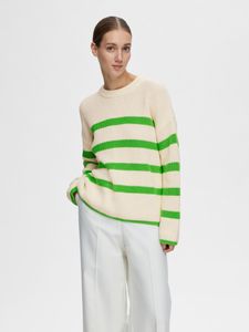 Oversize Pullover Gestreifter Grobstrick Sweater NOOS | XXL