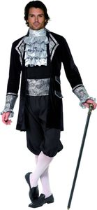 Barokowy kostium wampira na Halloween dla mężczyzn M