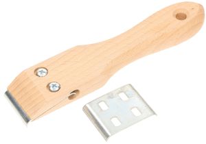 KOTARBAU® Ziehklingenschaber 40 mm mit Holzgriff für Tischlerarbeiten Entfernen von Lacken