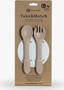 PETITE&MARS TAKE&MATCH Silikonbesteck, weich und leicht zu benutzen für Kinder