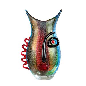 Casablanca by Gilde  Glasart Design-Vase Vista  durchgefärbt, handgearbeitet H. 33,5 cm,39586