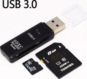 Kartenleser Stick USB 3.0 Card Micro Reader SD XC PC Kartenlesegerät Adapter