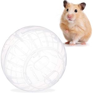 Hamsterball, Laufkugel für Hamster & Mäuse, Bewegung, Nagerspielzeug zum Laufen, Kunststoff, 15cm, transparent