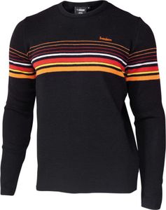 Ivanhoe Wollpullover Retro-Hang Loose schwarz Rundhals-schwarz