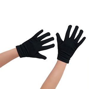 Oblique Unique Kinder Handschuhe Einbrecher Dieb Kostüm Accessoire - schwarz