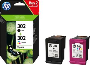 HP 302 - Originální - Inkoust na pigmentové bázi - Schwarz - Cyan - Magenta - Gelb - HP - Multipack - HP DeskJet 1110 - 2130 - 2132 - 2134 - 3630 - 3634 / HP ENVY 4520 - 4522 - 4524 - 4527 / HP OfficeJet...