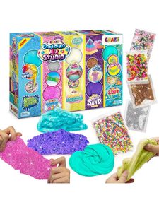 CRAZE Spielwaren MIX COMPOUND Studio mit 5 verschiedenen Knet- und Schleimmassen Schleim Kleinkind Spielzeug