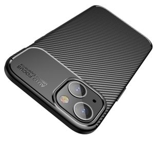 iPhone 13 Hülle AVANA Schutzhülle Silikon Slim Case Schwarz Carbon Optik
