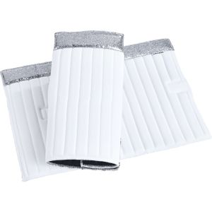 Busse Bandagen-Unterlagen KLETT- Glitter weiß-silber verschiedene Größen, Busse_17_Groessen:33 x 45 cm