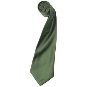 Premier Herren Satin-Krawatte, unifarben (2 Stück/Packung) RW6934 (Einheitsgröße) (Olive)