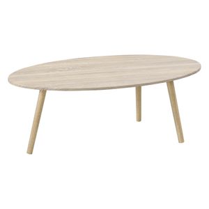 Couchtisch Viborg 109,5 x 59,5 x 39,5 cm Beistelltisch MDF Massivholz Eicheoptik [en.casa]