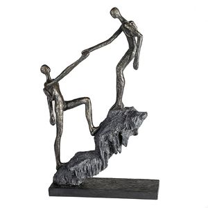 Casablanca by Gilde Dekofigur Skulptur Ankunft bronzefarben H. 42 cm,79895