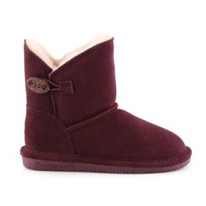 BEARPAW Rosie Youth Kinder Winter Stiefelette Mädchen Boots 1653Y Wine, Schuhgröße:33 EU