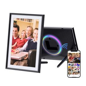 HDeye 10,1“ digitaler Fotorahmen, 32GB WiFi, 1280x800 IPS LCD Touch Display,  sofortiges Teilen von Momenten mit der Aimor, RGB Beleuchtungsmodus
